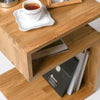 Mesa de cabeceira Mesa de cabeceira em madeira maciça de carvalho nordico