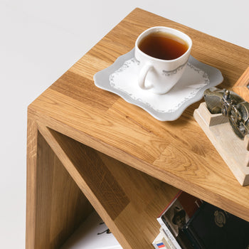 Sofá de mesa de cabeceira em madeira maciça de carvalho escandinavo