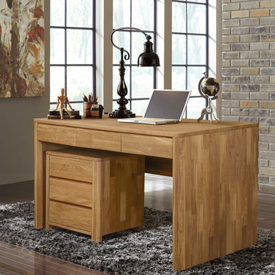 NordicStory Mesa de café em madeira maciça de carvalho