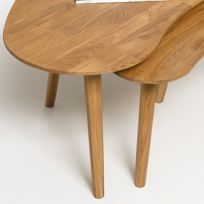 mesa de café NordicStory mesa de café de carvalho natural branqueado sólido escritório escritório de mesa de café de carvalho 