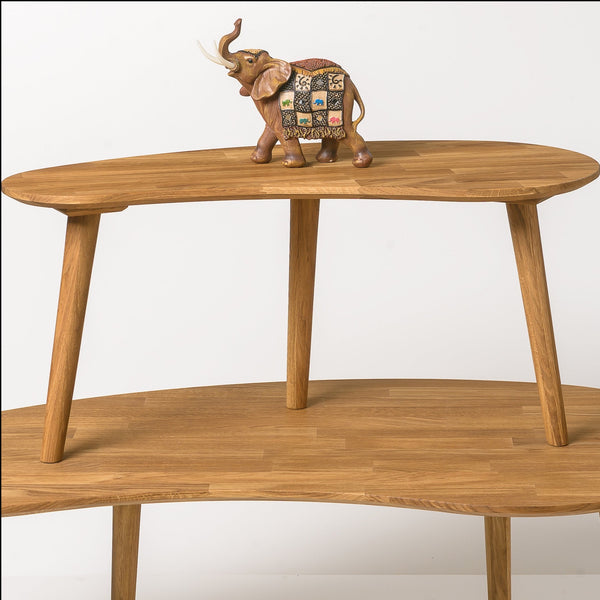 Mesa de café de sala de estar madeira maciça de carvalho nordico
