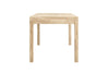 NordicStory prolongando mesa de jantar 80-120cm madeira maciça carvalho 100 natural branqueado natural