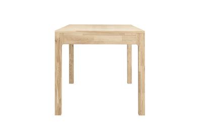 NordicStory prolongando mesa de jantar 80-120cm madeira maciça carvalho 100 natural branqueado natural