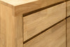 NordicStory Scandinavian Oak Oak Solid Wood Dresser Chest of Drawers 