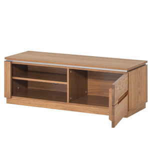 Suporte de TV NordicStory Sideboard de madeira maciça de carvalho, design nórdico estilo escandinavo moderno e rústico