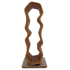 Garrafeira artesanal em carvalho AWRY 2.0, suporte para 4 garrafasRoble.Store