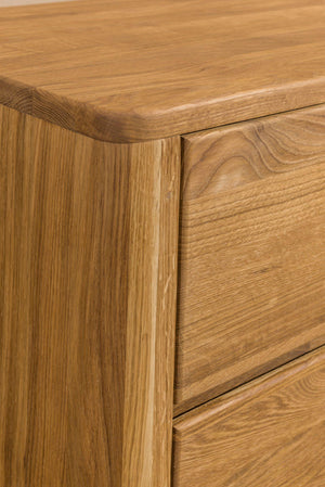 Aparador NordicStory Elsa Chest of Drawers 6 Gavetas Madeira Sólida Carvalho Escandinavo 