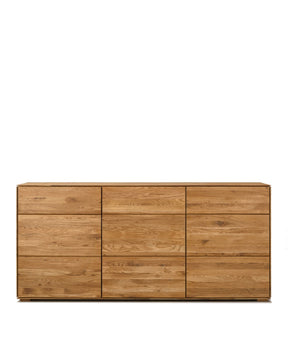 NordicStory Cómoda de gavetas em carvalho maciço moderno design nórdico nórdico escandinavo