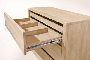 NordicStory Elsa Elsa Sideboard Cómoda em madeira maciça carvalho escandinavo