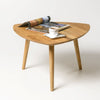 NordicStory Mesa de café de madeira maciça de carvalho aplicável 