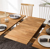NordicStory Rectangular mesa de jantar extensível em carvalho maciço "Escandi".