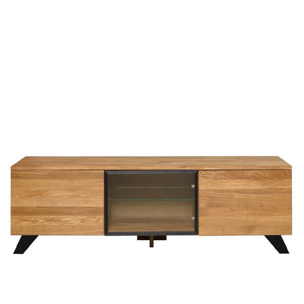 Suporte de TV em carvalho maciço NordicStory Moritz 150 x 45 x 51,3 cm.