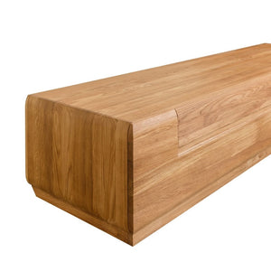 Mesa de TV NordicStory em carvalho maciço Faina 180 x 53 x 36 cm.
