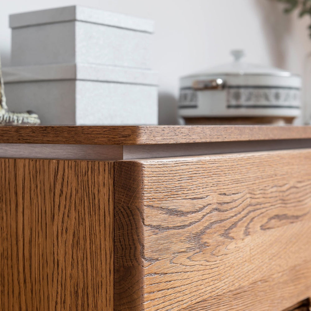 Suporte de TV NordicStory em madeira de carvalho