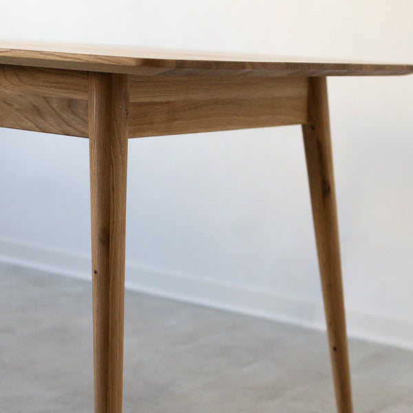  NordicStory Mesa de jantar rectangular em madeira maciça de carvalho 