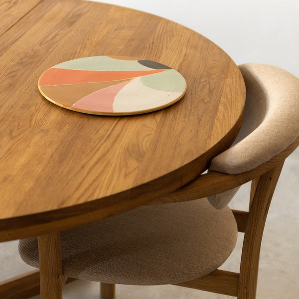 NordicStory Mesa de jantar extensível em carvalho maciço MOBY
