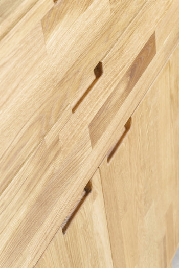 Cómoda em madeira maciça de carvalho estilo rústico