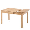 Mesa de jantar extensível em madeira maciça de carvalho