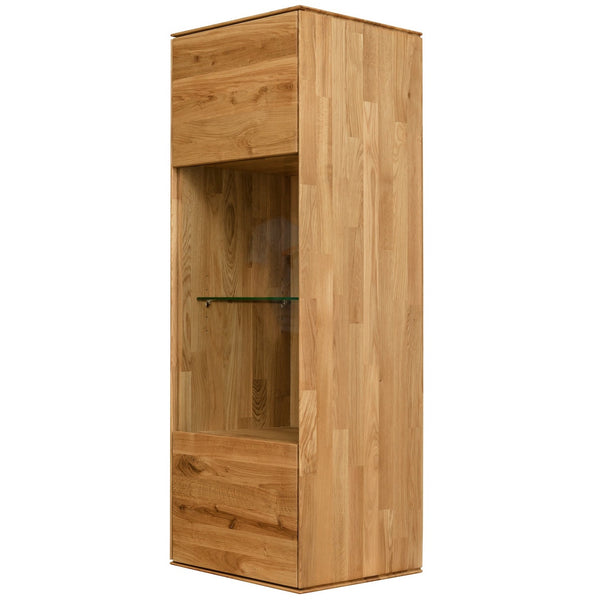 NordicStory Armário de parede flutuante de carvalho maciço armário de parede Nordic Scandinavian living room unit