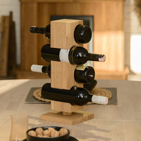 NordicStory Alma, suporte de vinho para 4 garrafas
