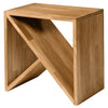 NordicStory mesa lateral de madeira maciça de carvalho