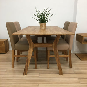 Mesa de jantar em carvalho maciço Harold, 170 x 90 x 75 cm | NordicStory